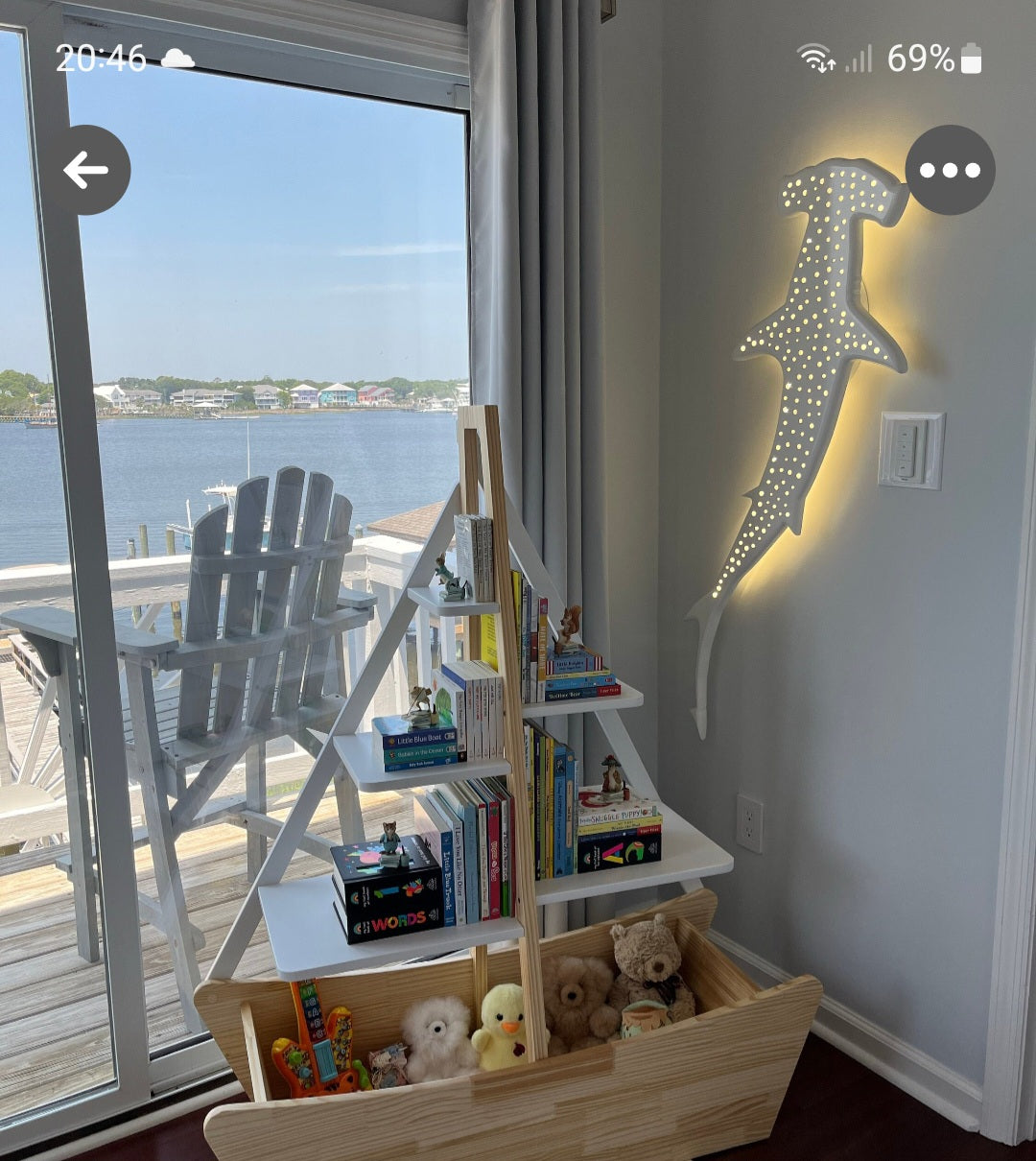 39 inch Unique Shark Hammer Ceiling Chandelier: Nautical Home Decor