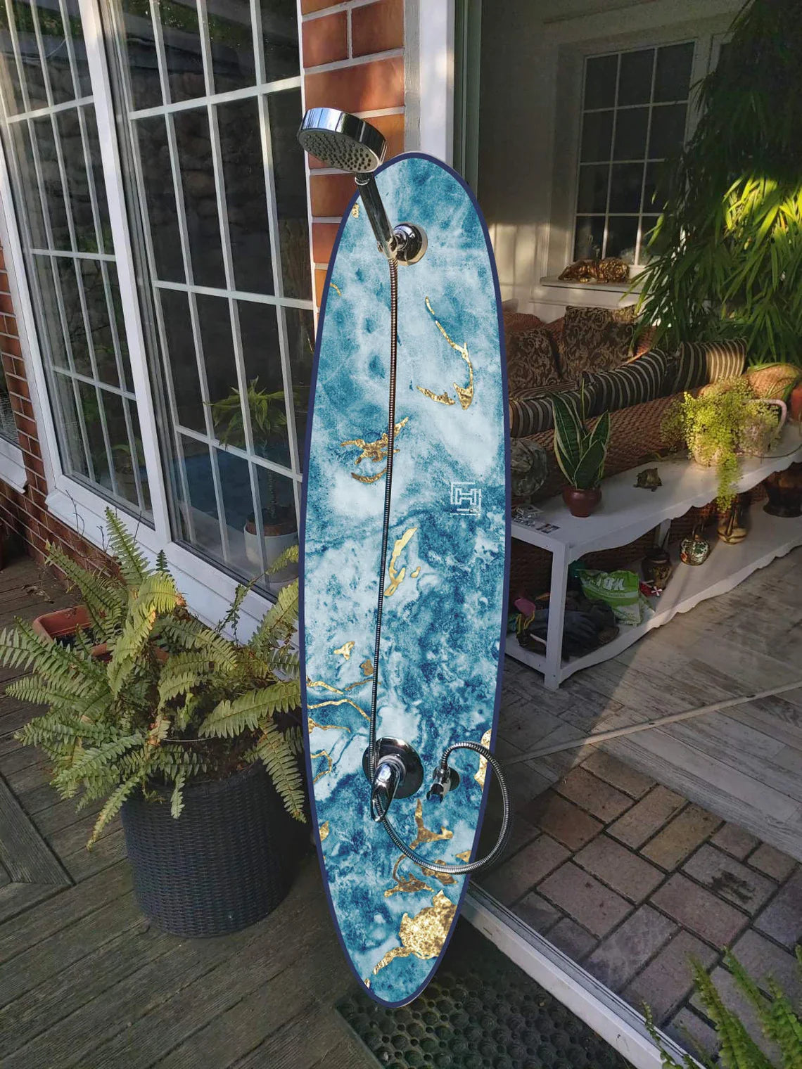 Beach Surfboard Shower Panel
