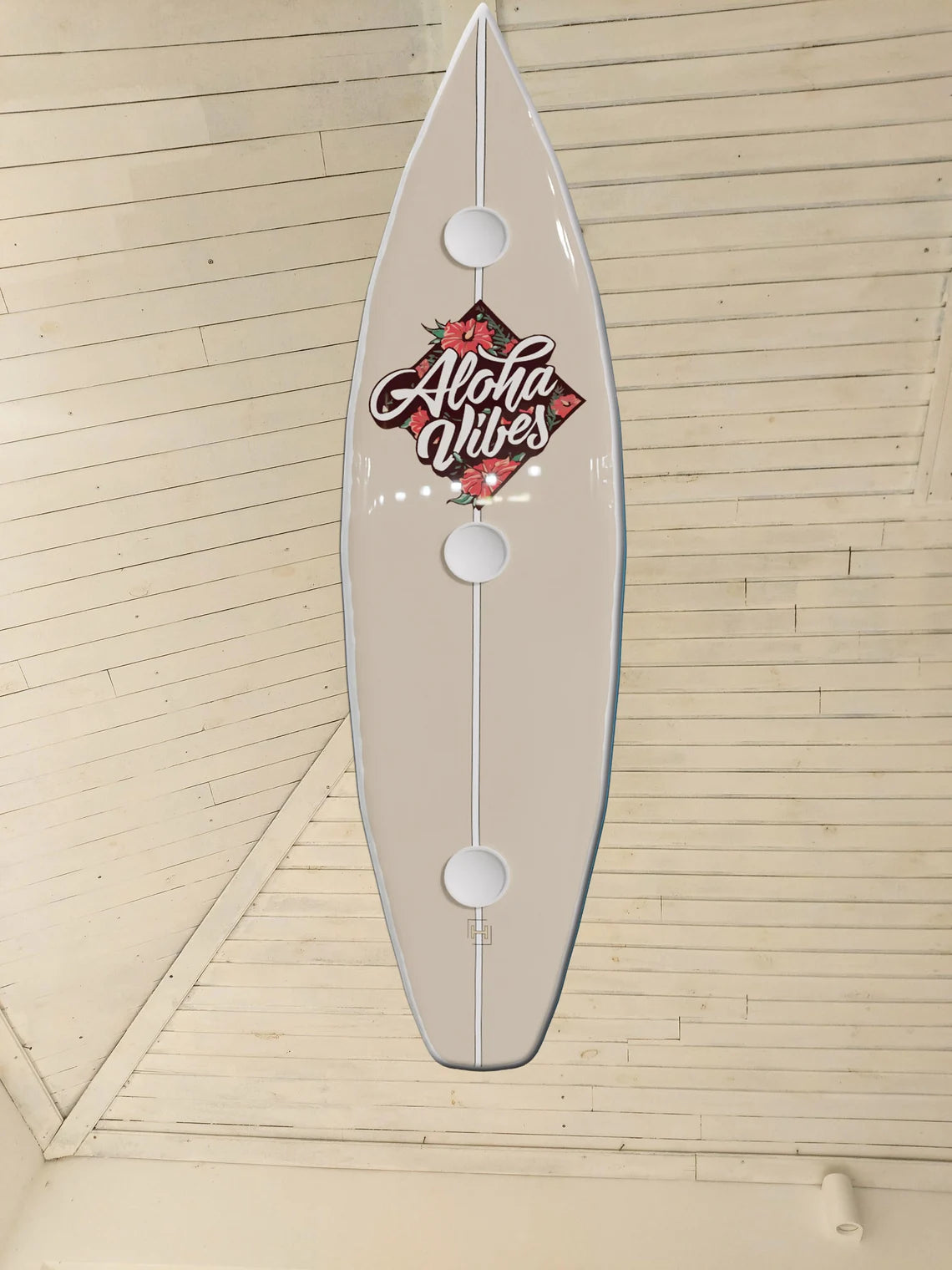 Surfboard Shaped Ceiling Chandelier Aloha Vibes - Pool Billiard Table Light
