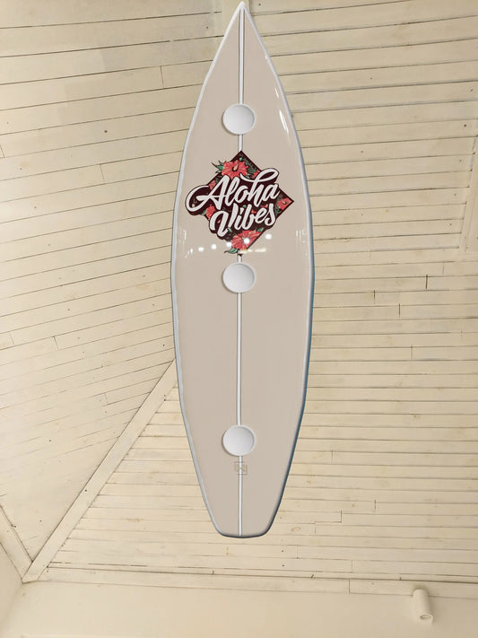 Surfboard Shaped Ceiling Chandelier Aloha Vibes - Pool Billiard Table Light