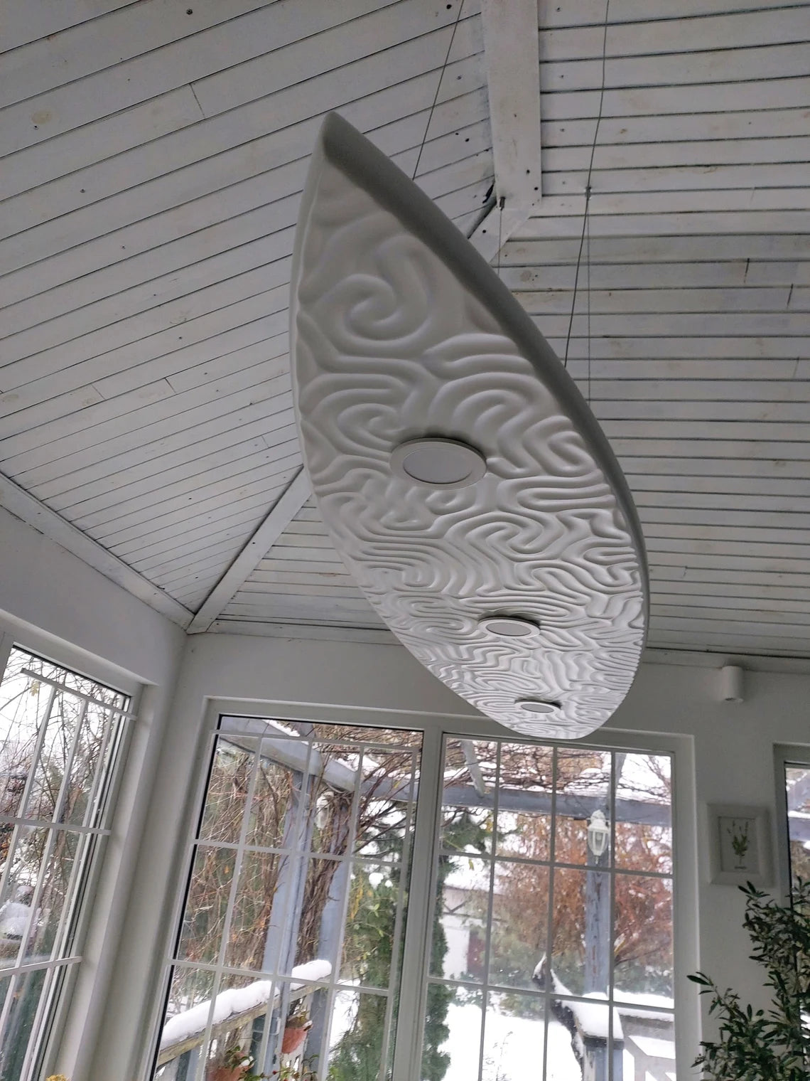 Multicolor Surfing Board Shaped Ceiling Chandelier - Pool Billiard Table Light