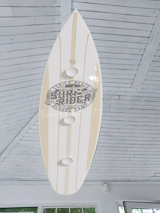 Surf Rider Surfboard Shaped Ceiling Chandelier