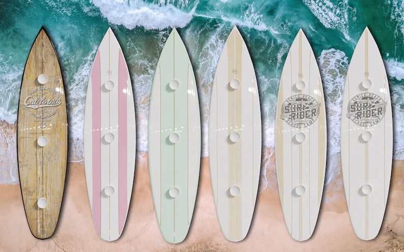 Pink Surfboard Shaped Ceiling Chandelier - Pool Billiard Table Light