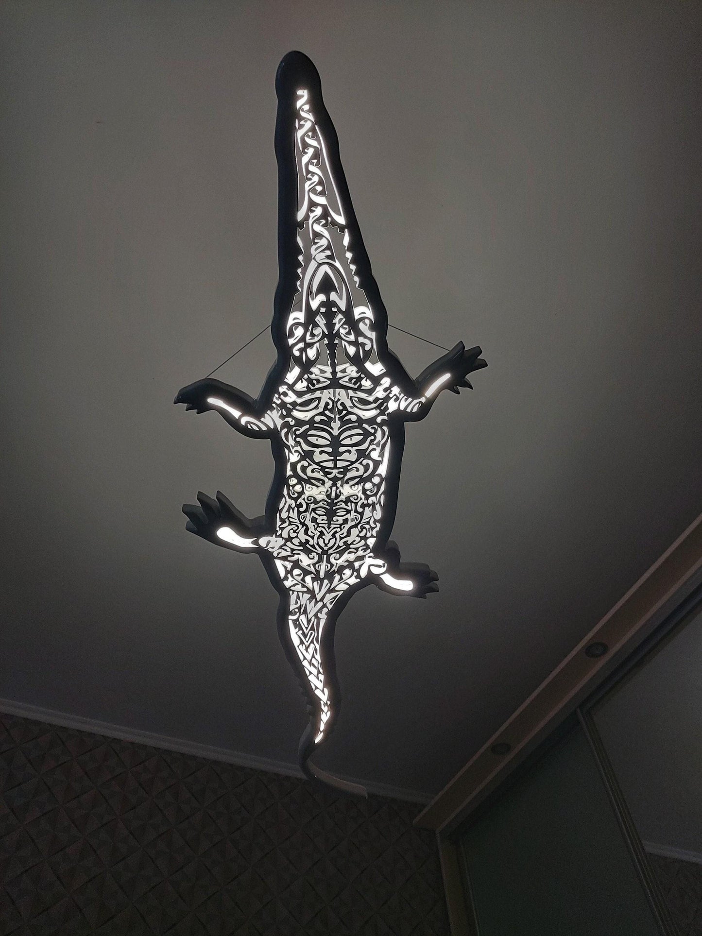 Crocodile LED Ceiling Light – Wild Spirit of the Tropics