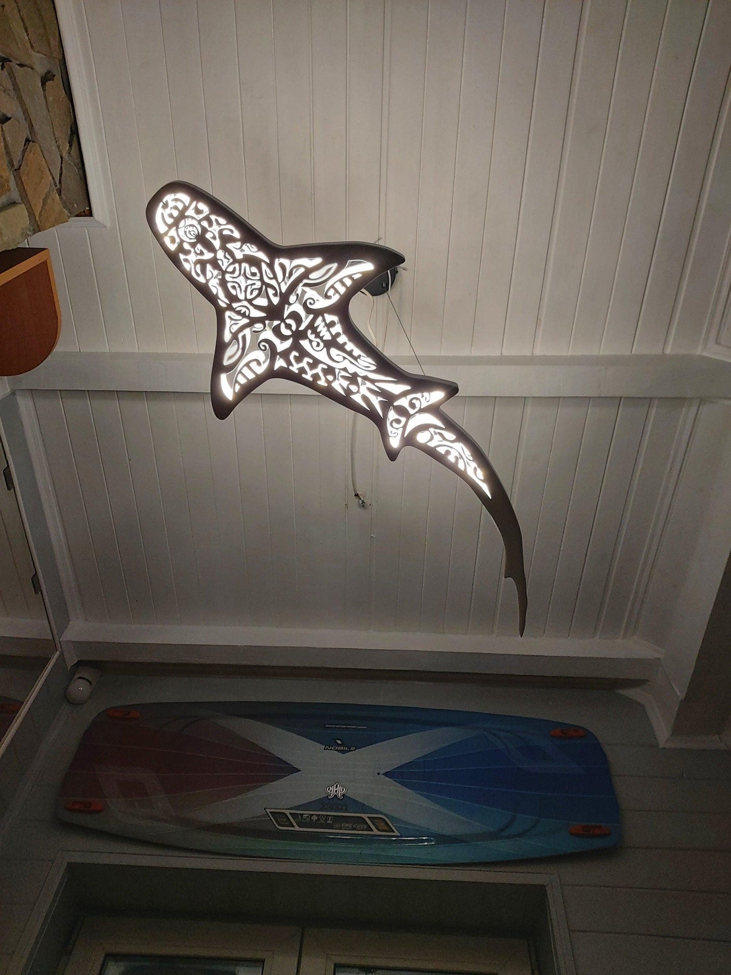 Shark LED Ceiling Chandelier – Surf Style Ocean Light