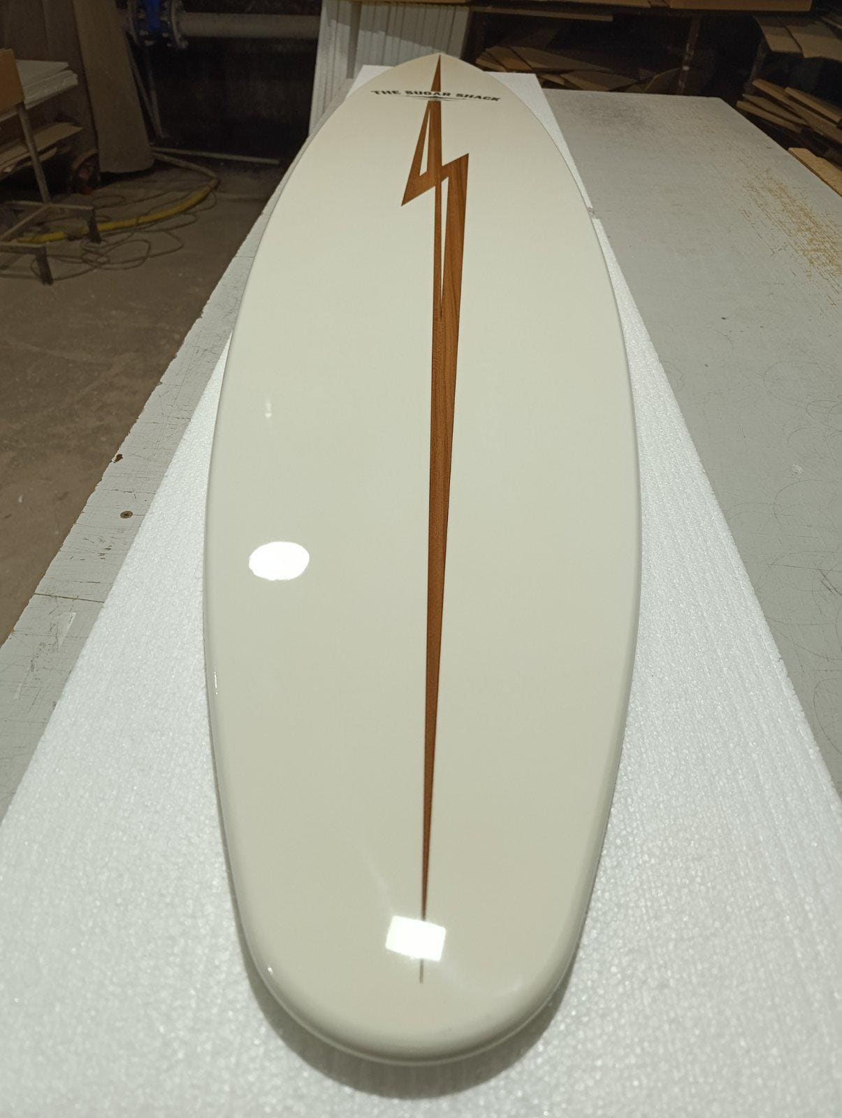 Lightning Surfboard Shower Panel – Vintage California Style Outdoor Shower