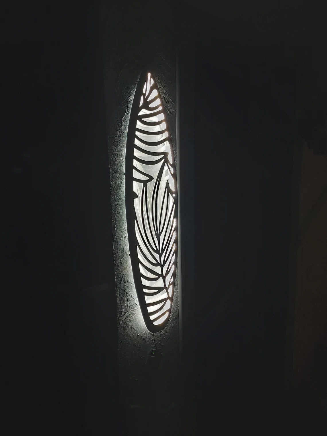 Surfboard Wall Lamp for Home Decor. Lamp Surfboard, Nightlight for Wall Decor. Wooden Lamp of Led, Wall Light, Floor Lamp