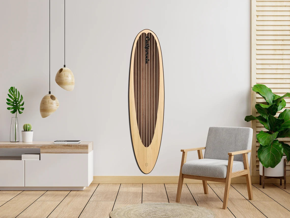 Maori Surfboard Wall Art - Surfers gift, Bar Decor, Beach Decor, Maori Decor