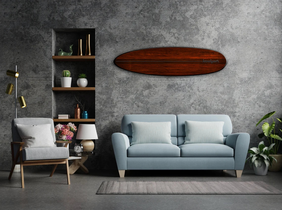 Maori Surfboard Wall Art - Surfers gift, Bar Decor, Beach Decor, Maori Decor