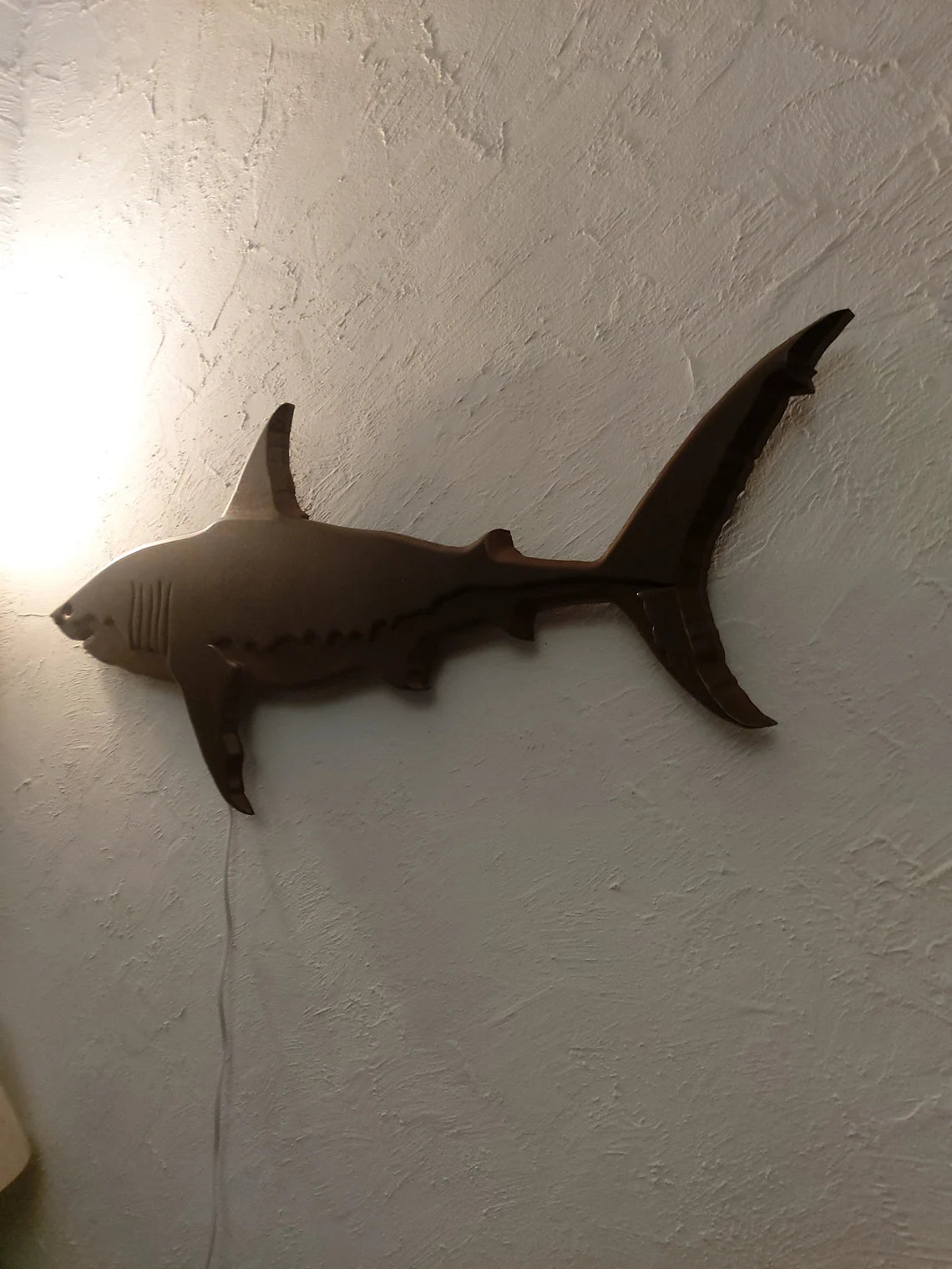 Unique Wall Lamp in the Shape of a Shark: LED Shark Lamp
