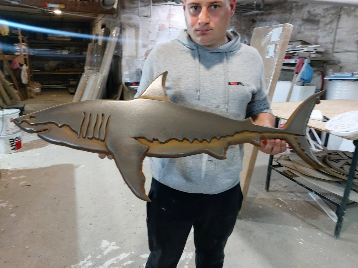 Unique Wall Lamp in the Shape of a Shark: LED Shark Lamp