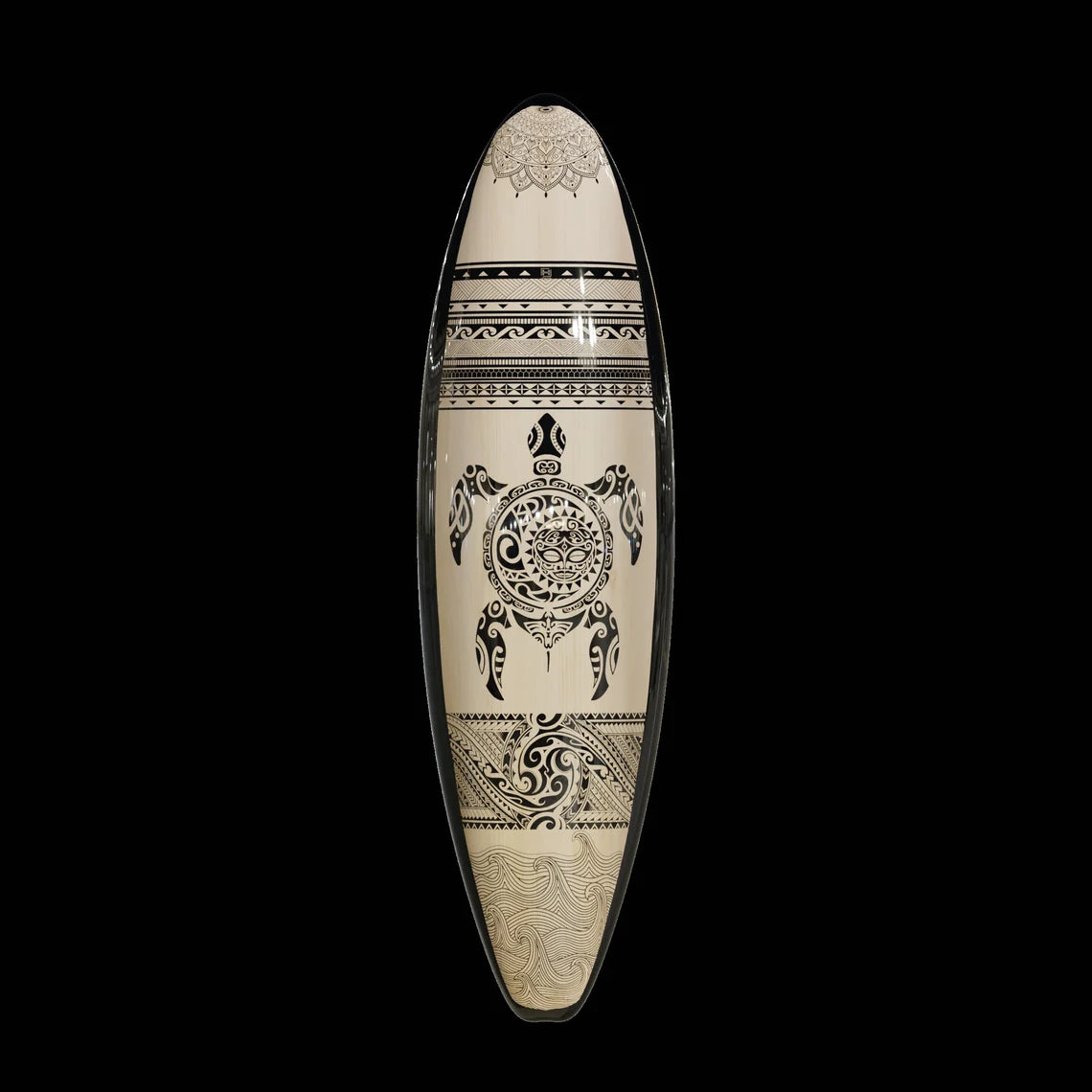 Maori Decor Surfboard Wall Art - Surfers Gift, Bar Decor, Beach Decor