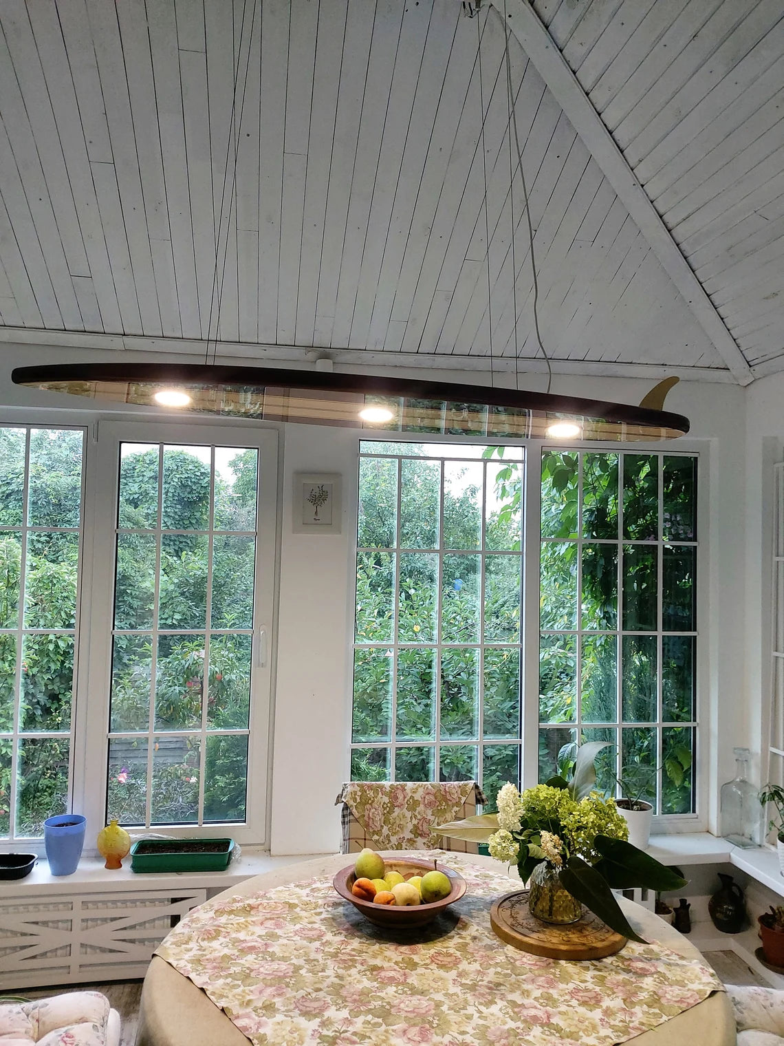 Surfboard Shaped Ceiling Chandelier - Pool Billiard Table Light