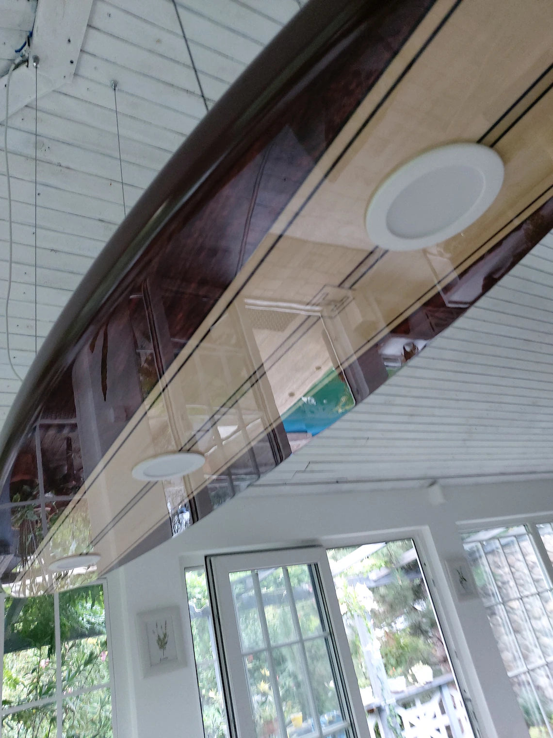 Surfboard Shaped Ceiling Chandelier - Pool Billiard Table Light