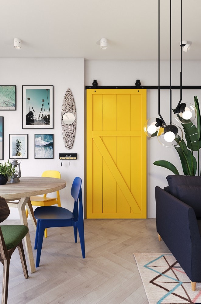 Full Body Oval Mirror in Blue Frame with White-Brown Stripes as Surfing Inspired Decor