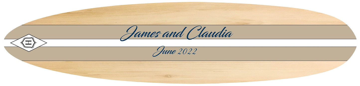 Surfboard Wedding Book, Surfers gift