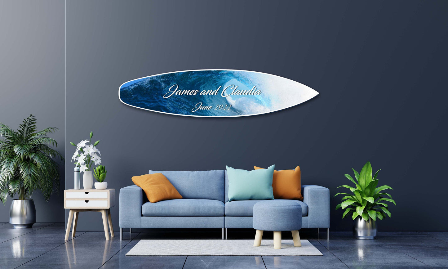 Surfboard Wedding Book, Surfers gift