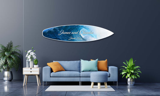 Surfboard Wedding Book, Surfers gift