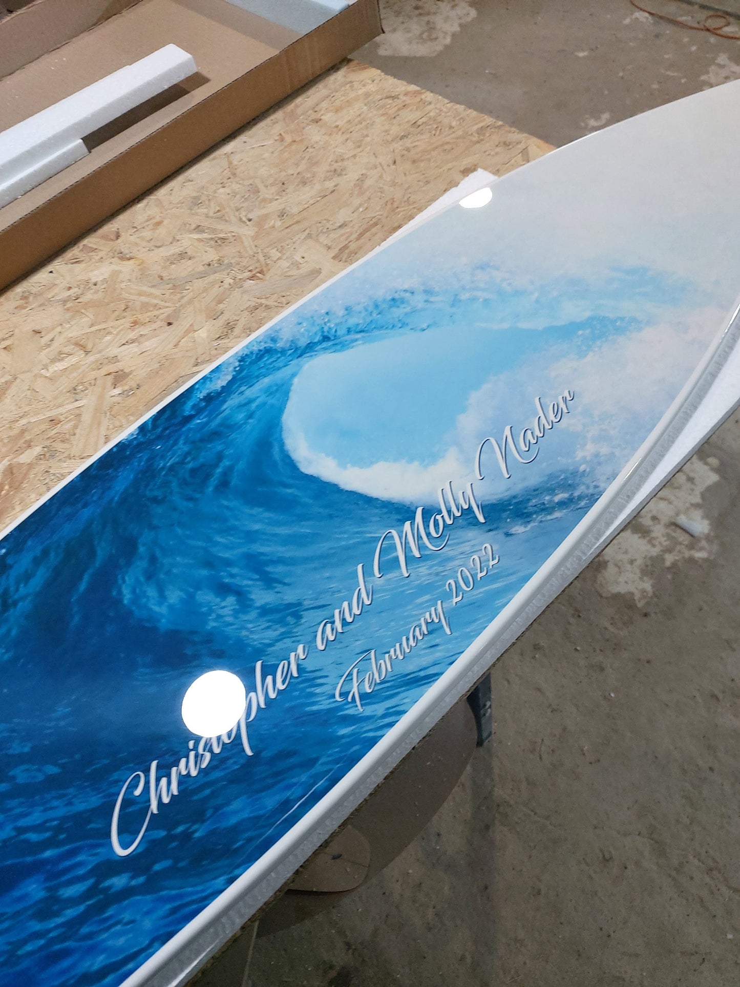 Surfboard Wedding Book, Surfers gift