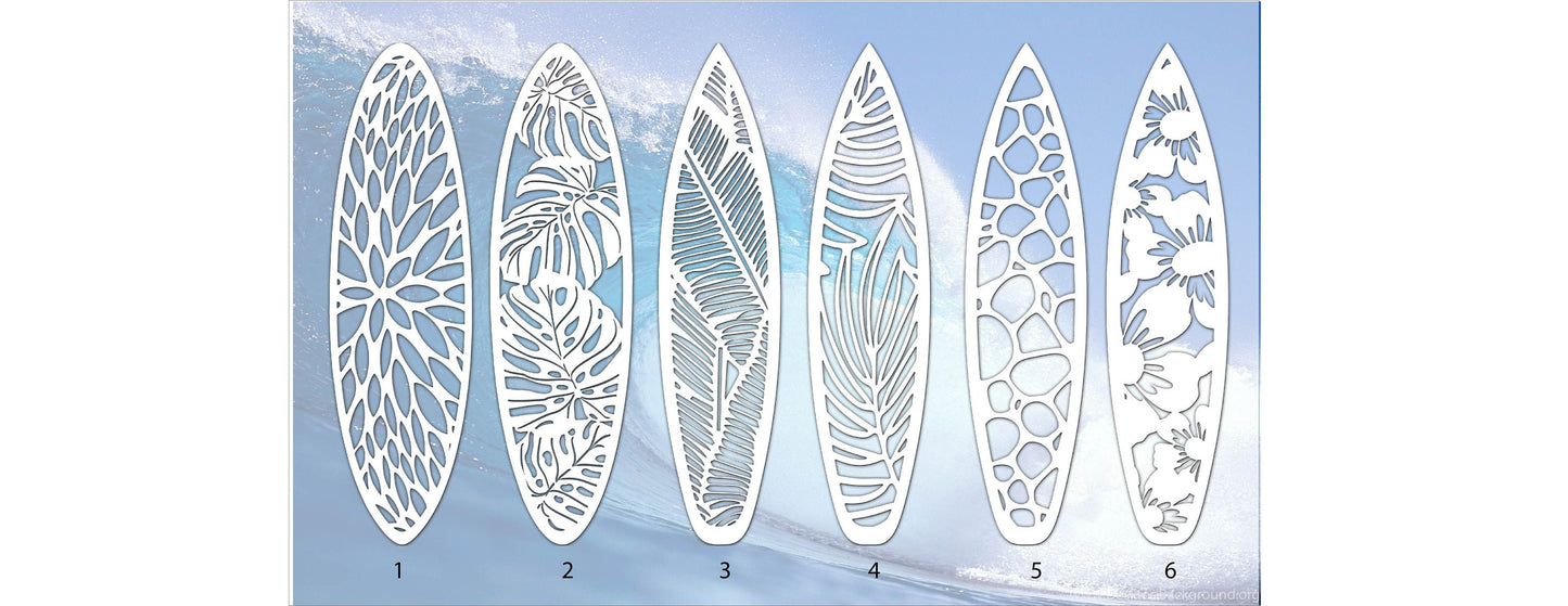 Sea Ripple Effect LED Lamp Surfboard for Apartment Decoration