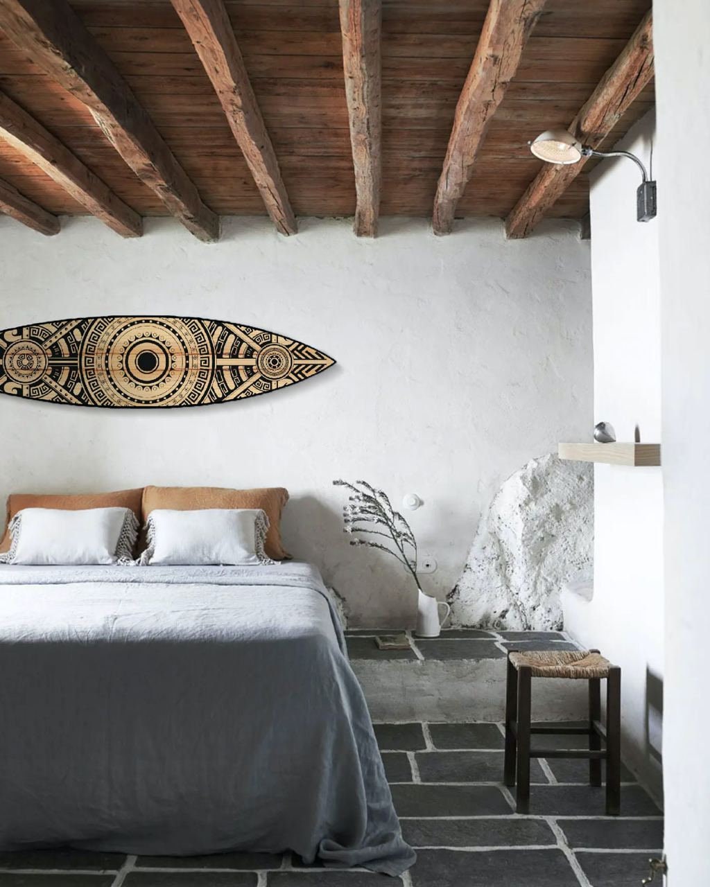 Maori Decor Surfboard Wall Art, Surfers gift, Bar Decor, Beach Decor