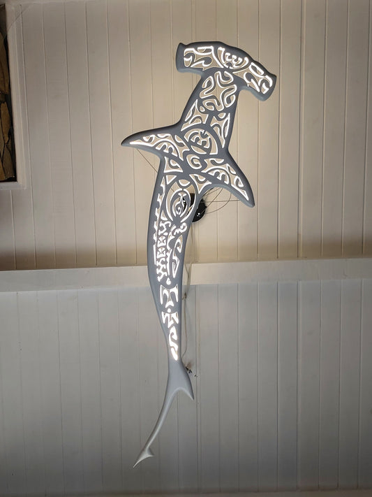 39 inch Unique Shark Hammer Ceiling Chandelier: Nautical Home Decor