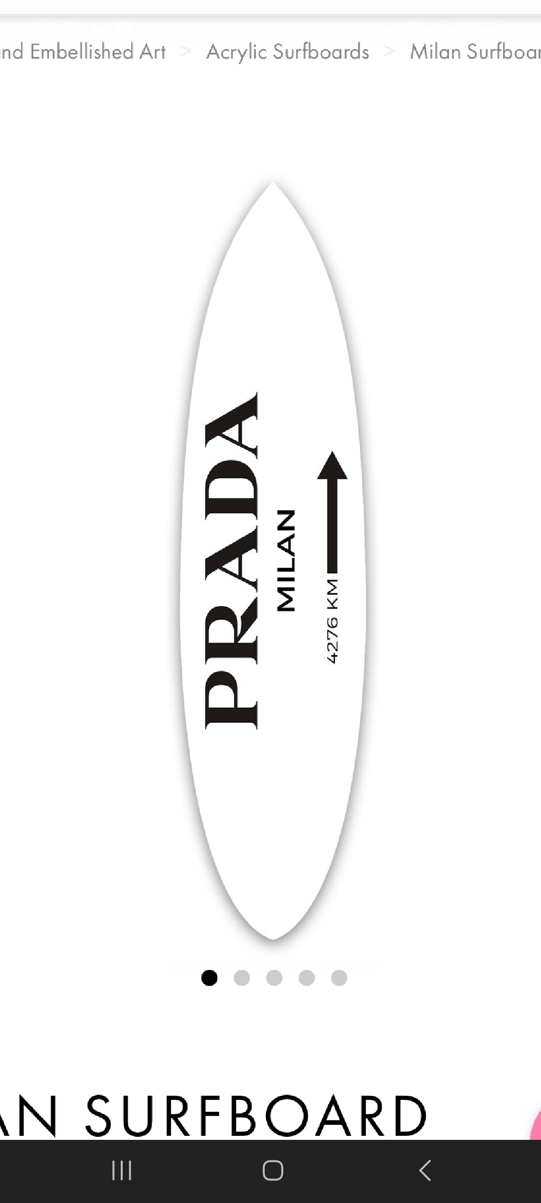 72x18 inches Handmade Decorative Wooden Surfboards