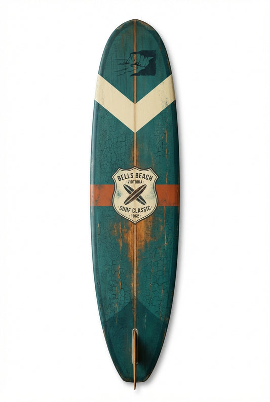 Vintage Surf Decor – Bells Beach Board, Torquay, Victoria (WSH Series)