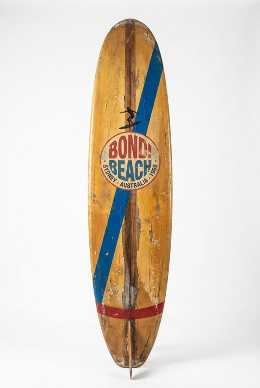 Vintage Surf Decor – Bondi Beach Board, Bondi, Sydney (WSH Series)