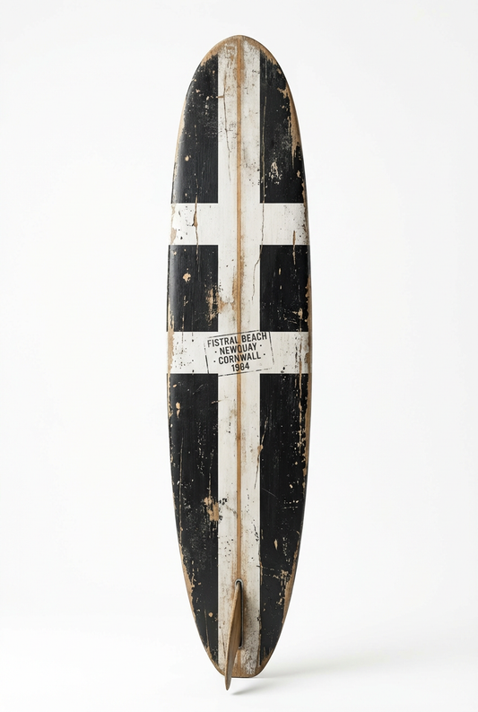 Vintage Surf Decor – Fistral Beach Board, Newquay, Cornwall (WSH Series)