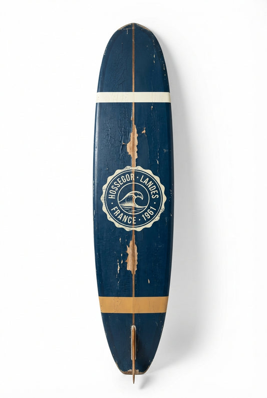Vintage Surf Decor – Hossegor Board, Landes, France (WSH Series)