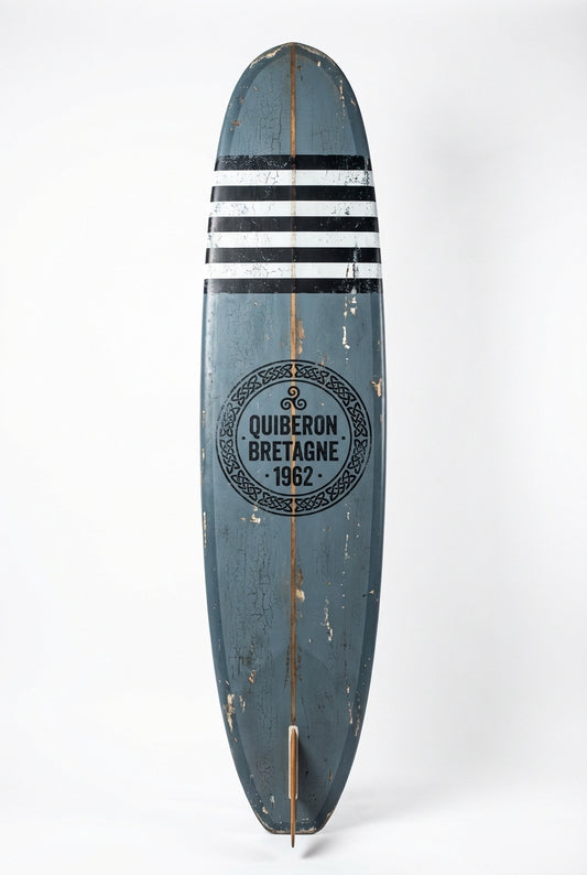 Vintage Surf Decor – Quiberon · Bretagne Board, Bretagne, France (WSH Series)