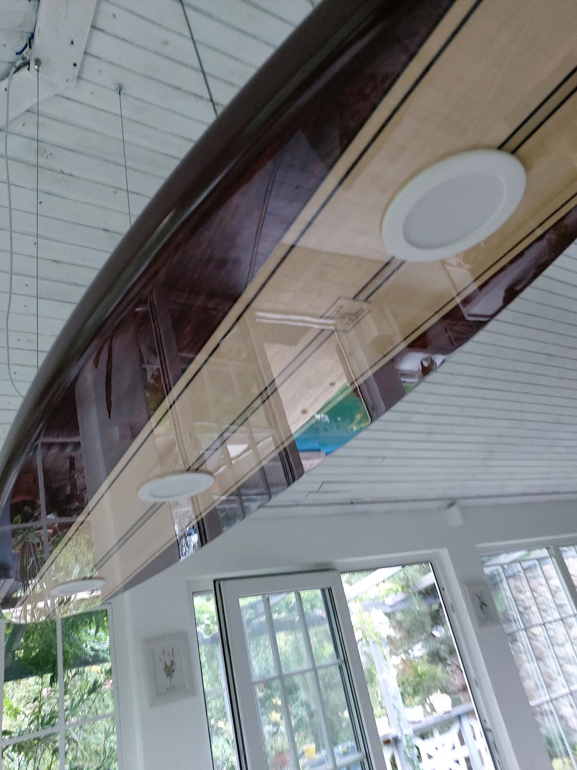 Surfboard Shaped Ceiling Chandelier Aloha Vibes - Pool Billiard Table Light