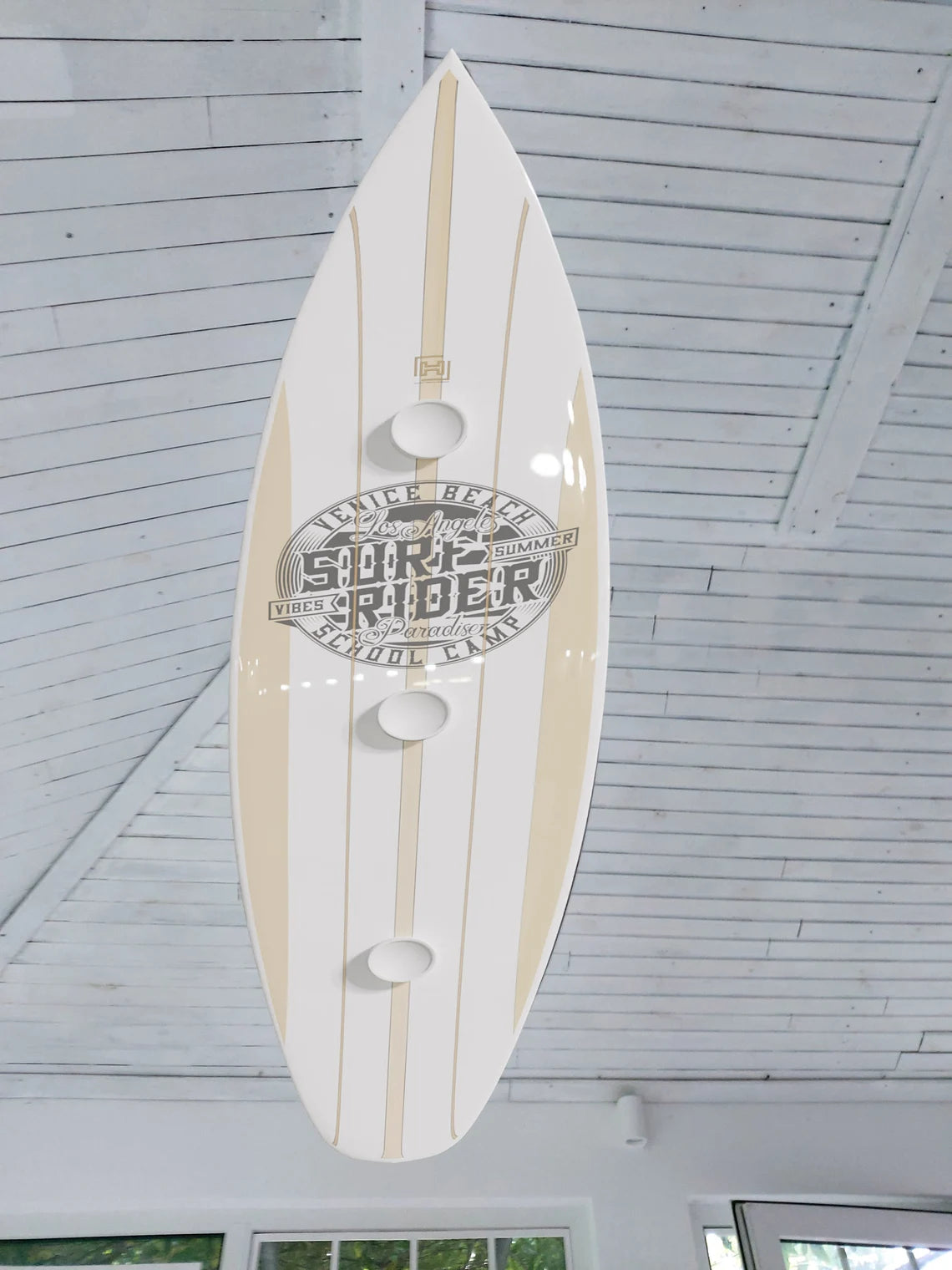 Surf Rider Surfboard Shaped Ceiling Chandelier