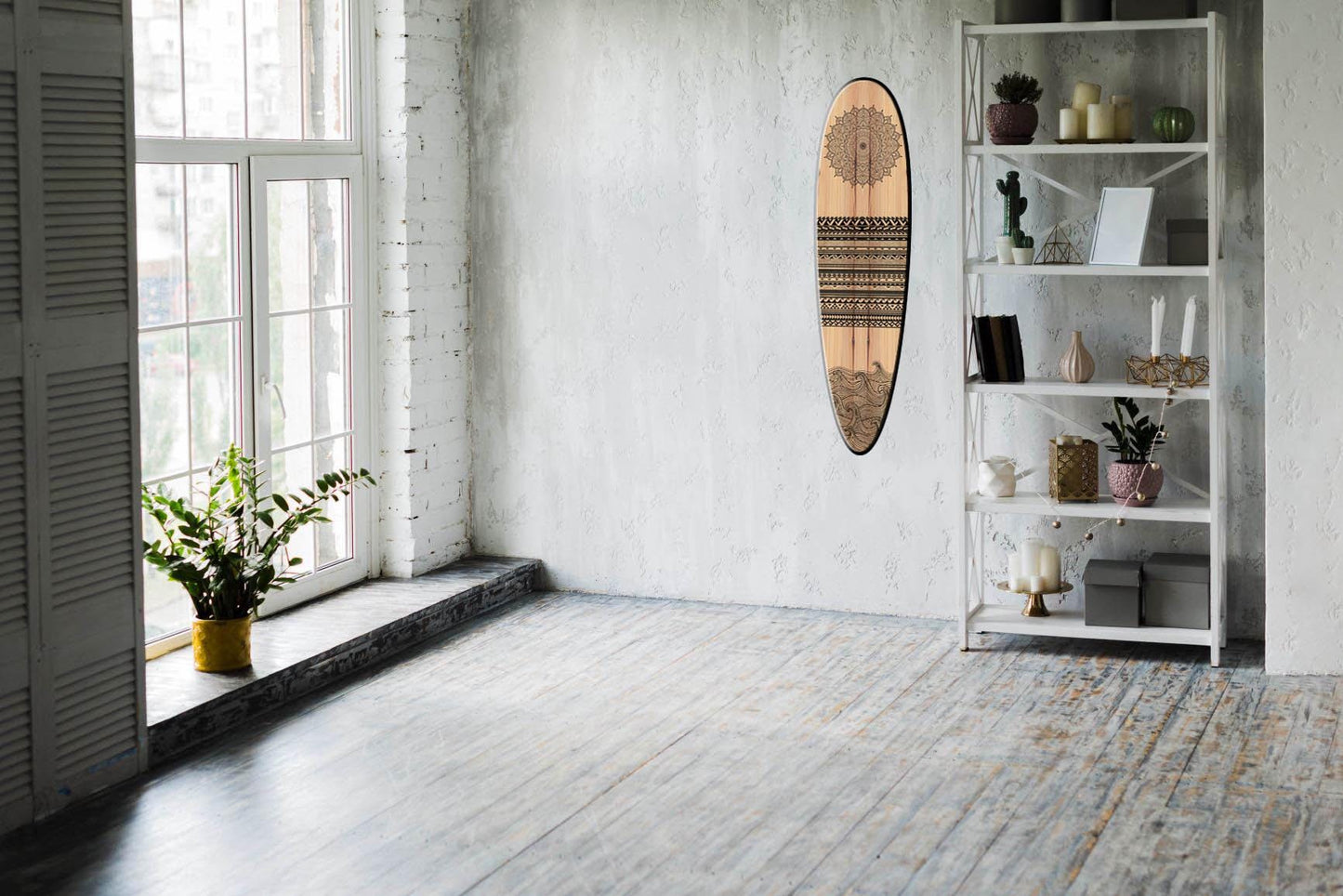 Turtle Surfboard Wall Art - Coastal decor