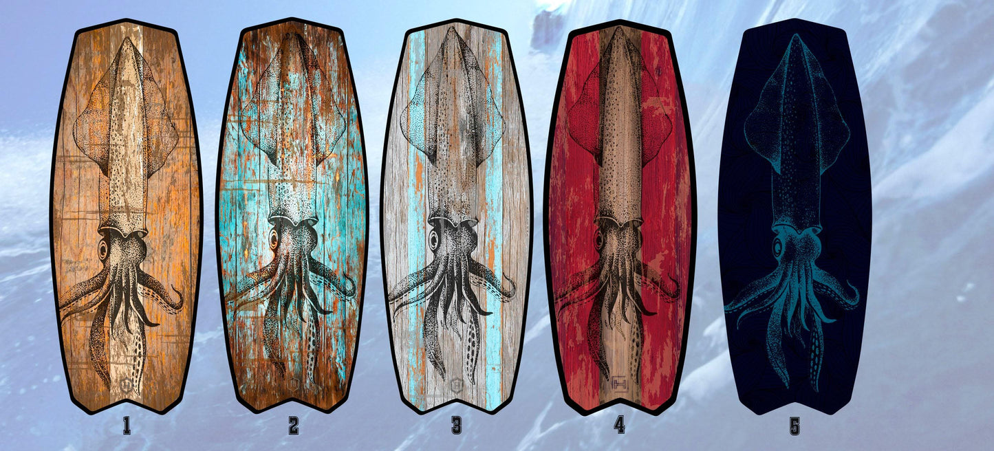 Squid Surfboard Coffee Table: Beach Bar Decor