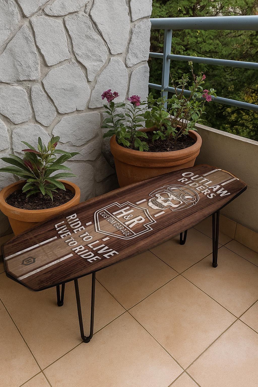 Outlaw Riders Bench – Biker-Style Surfboard Seat