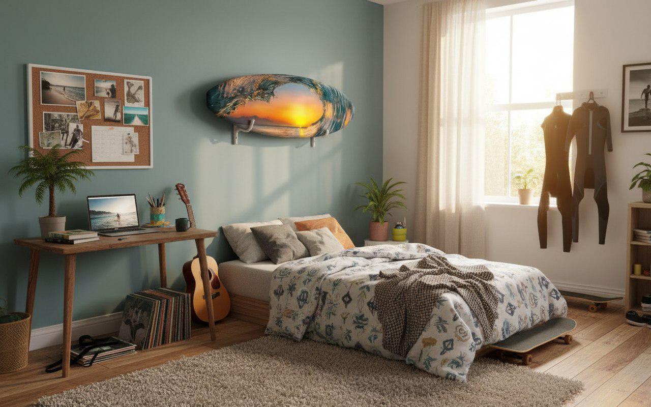 Sunset surfboard Wall Art – Coastal Decor