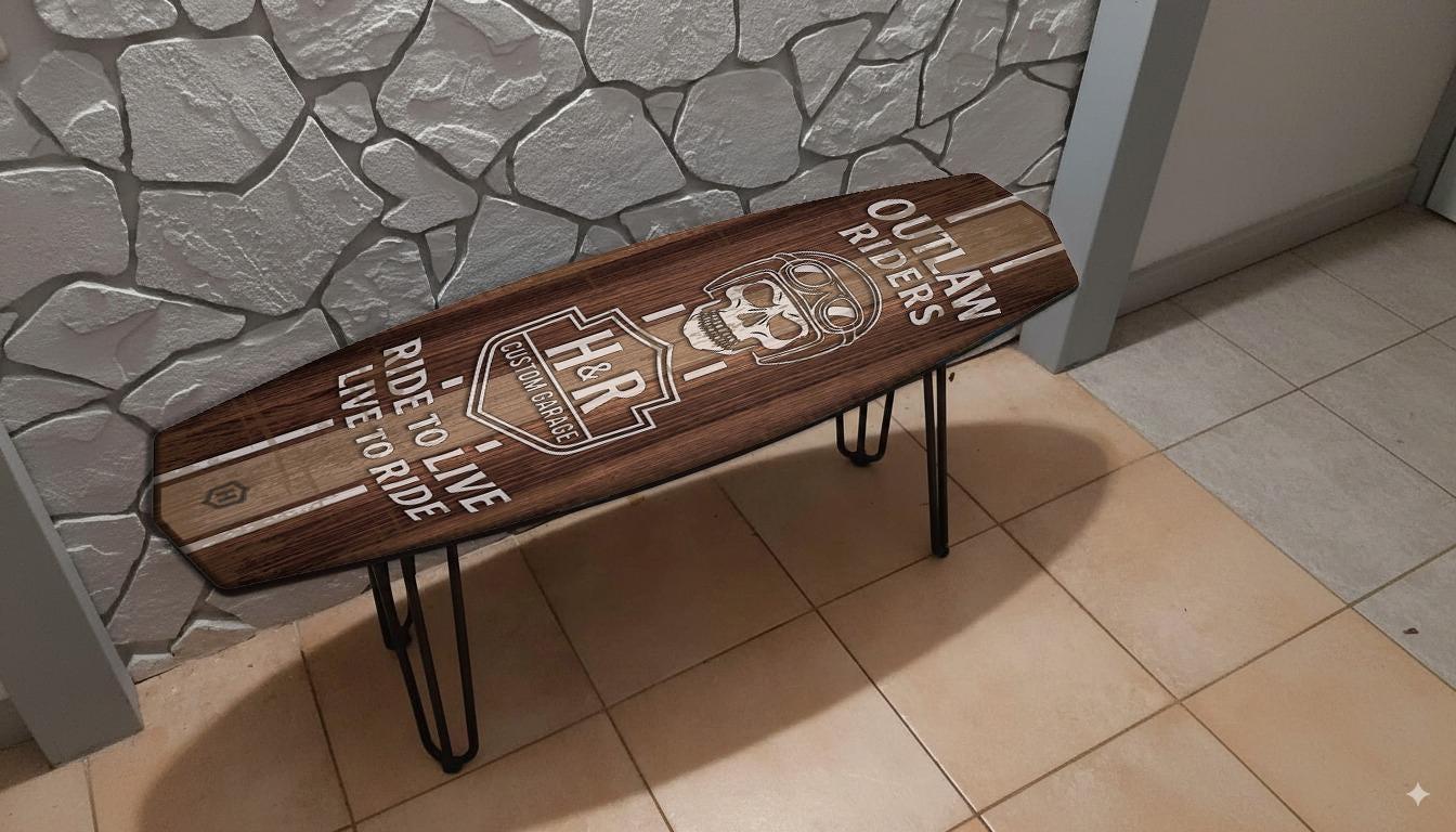 Outlaw Riders Bench – Biker-Style Surfboard Seat