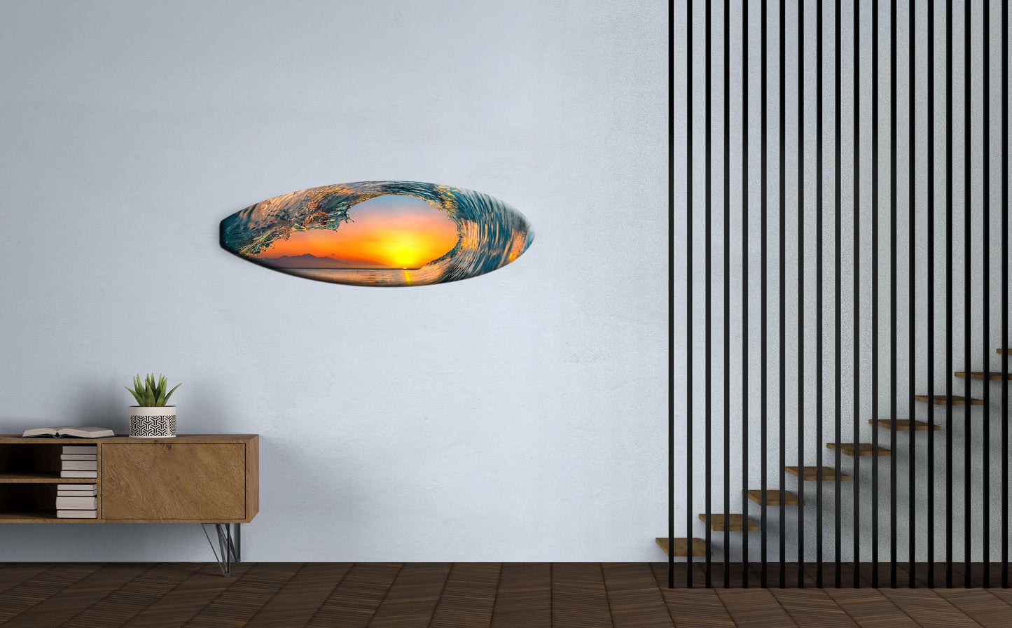 Sunset surfboard Wall Art – Coastal Decor