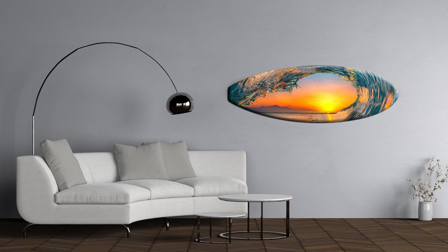 Sunset surfboard Wall Art – Coastal Decor