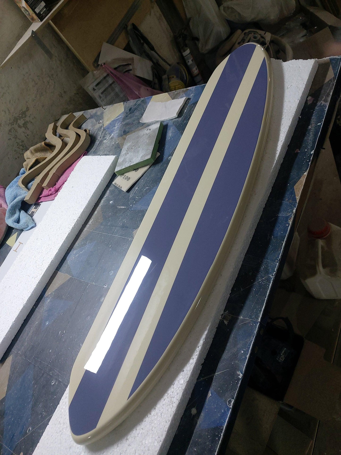 Half surfboard wooden wall pendants for teenager's room decoration ( model NOELLE )