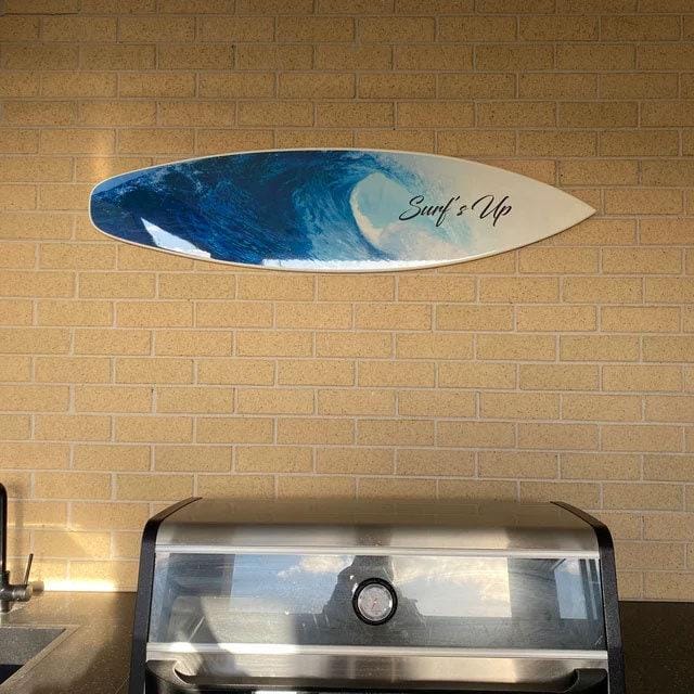 Surfboard Wall Art: Ocean Wave Coastal Decor