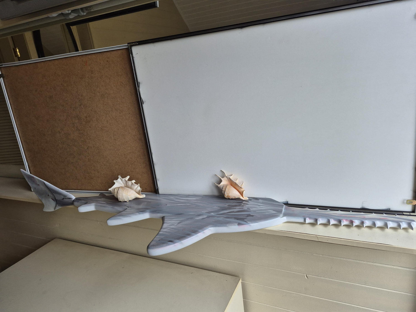 Sawfish Wall Shelf – Ocean-Inspired Decorative Wall Rack, Nautical Sea Life Decor