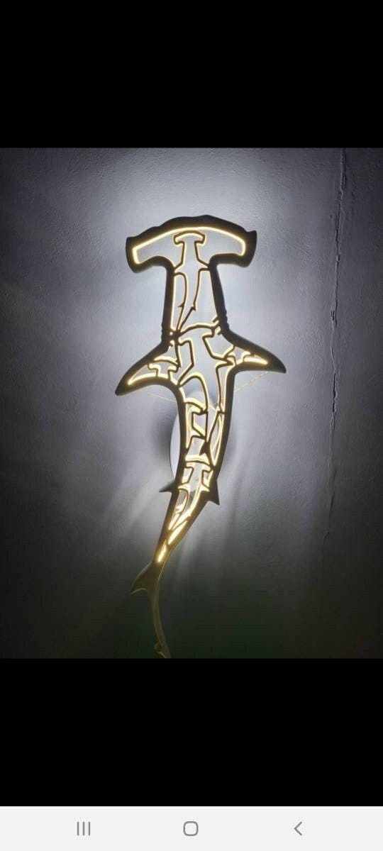 Shark hammer ceiling chandelier (Lecroy)