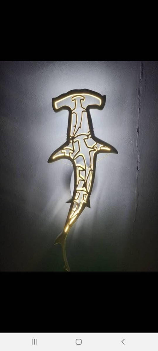 Shark hammer ceiling chandelier (Lecroy)