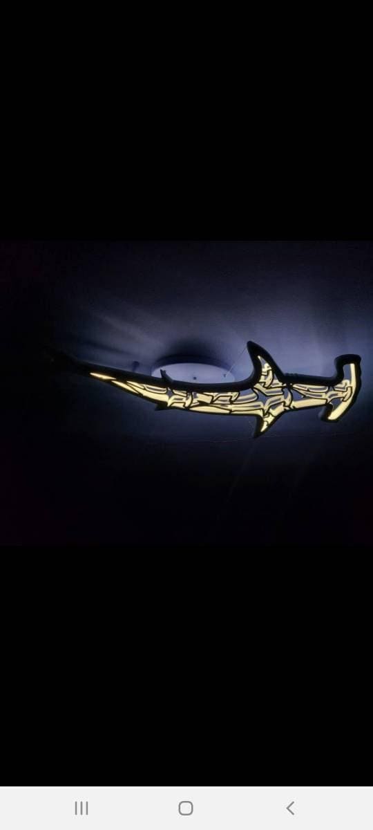 Shark hammer ceiling chandelier (Lecroy)