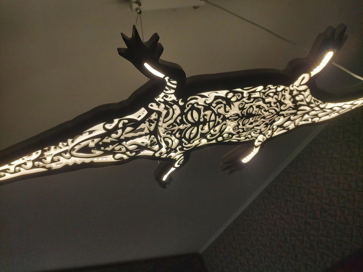 Crocodile LED Ceiling Light – Wild Spirit of the Tropics
