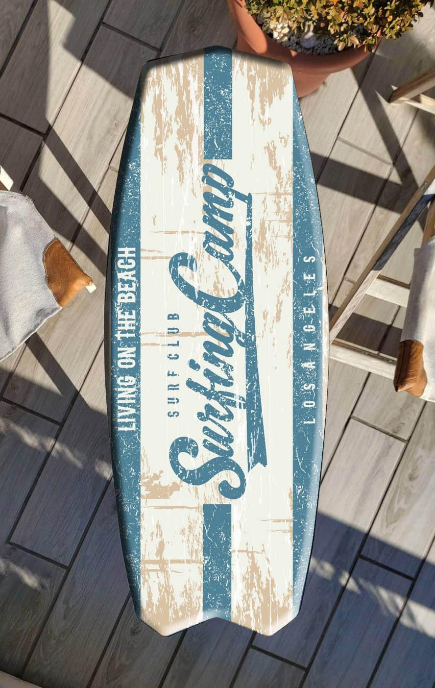Surfboard Table "Bass Lake" (48x16 inches)