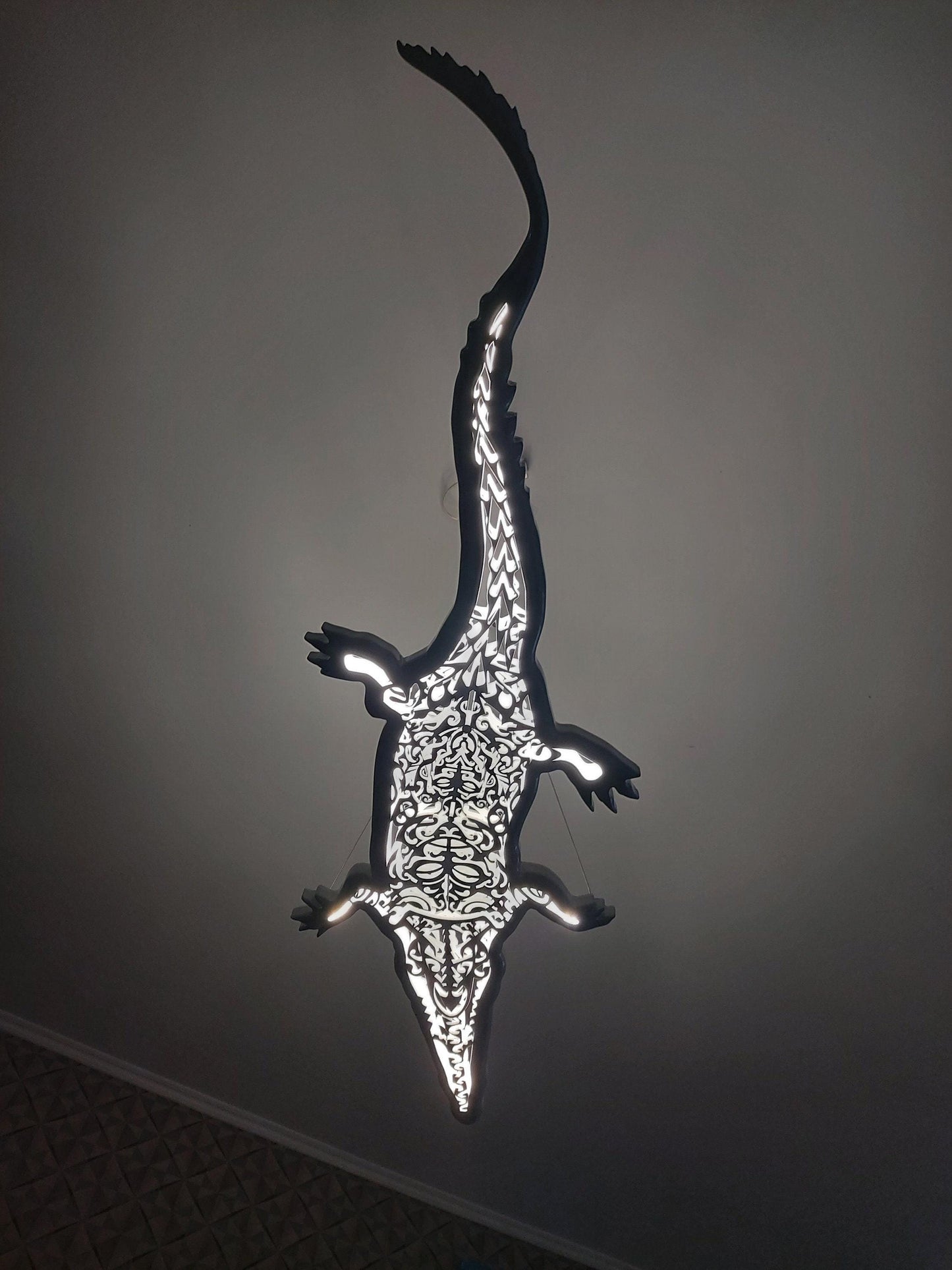Crocodile LED Ceiling Light – Wild Spirit of the Tropics